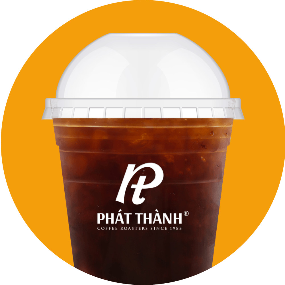 Cà phê đen đá pha máy