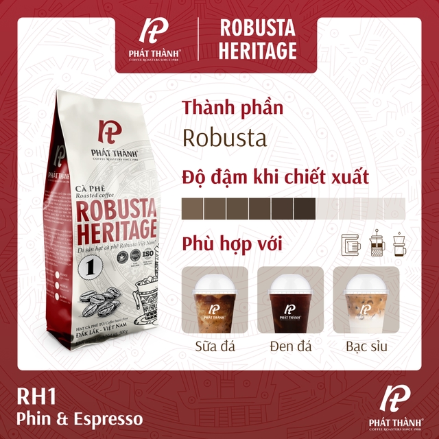 Cà phê nguyên hạt Robusta Heritage 1