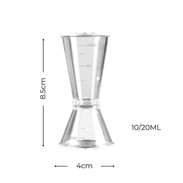 Jigger nhựa chia vạch 10/20ml
